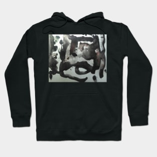 Black Paint Splashes Hoodie